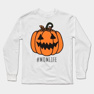 Funny Halloween Pumpkins Mom Life Gift Long Sleeve T-Shirt